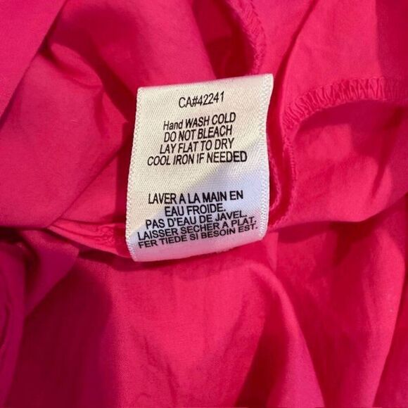 Young Fabulous & Broke Zoya Dress in Flamenco Pink Cotton Bow Front Size Small - Picture 9 of 13